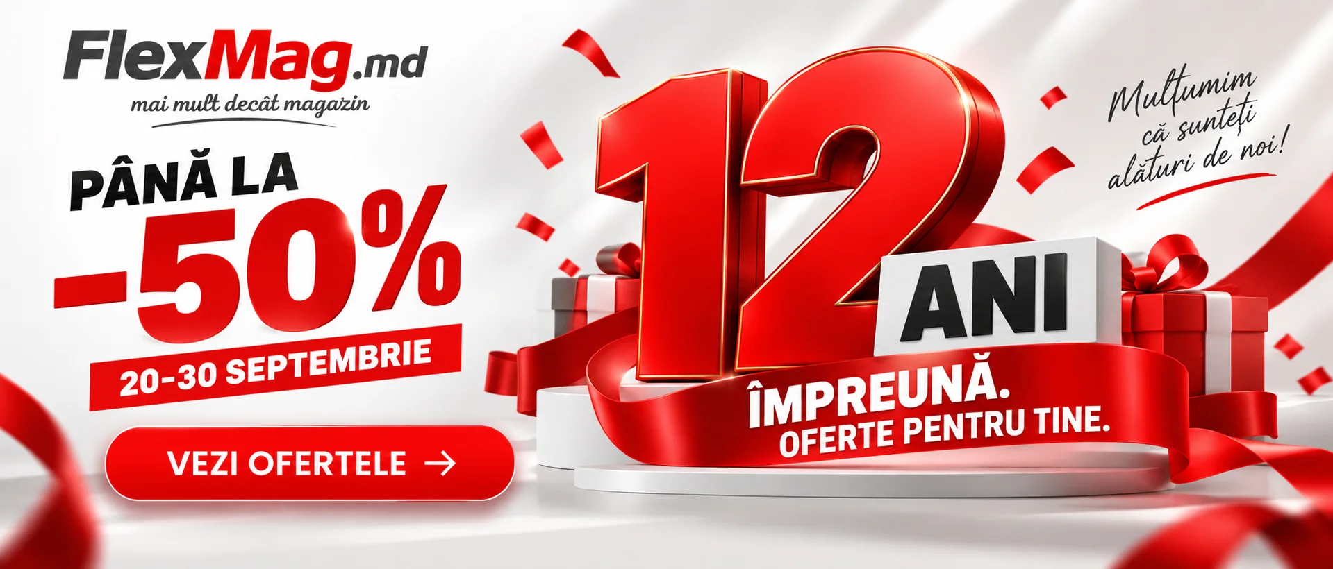 FlexMag — 12 ani împreună. Oferte pentru tine. flexmag.md
