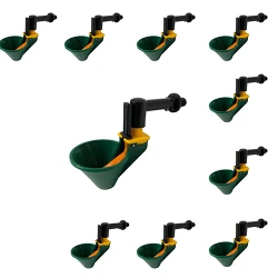 Adăpătoare pentru păsări cupa cu cot filetat Demetra DM10, 10 buc, set avantajos flexmag.md