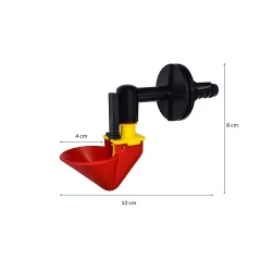 Adăpătoare pentru păsări cupa cu piulita Demetra DM09, 10 buc, set avantajos flexmag.md