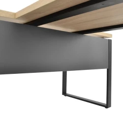 Anexa masa pentru birou Deco B-140 Sonoma-Black flexmag.md