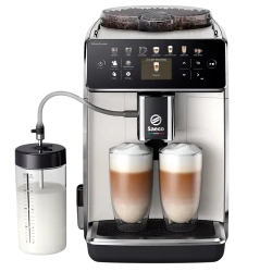 Aparat de cafea Saeco SM6580-20, Alb - Negru flexmag.md