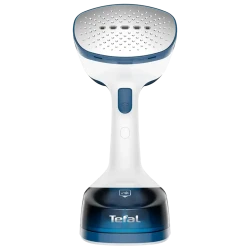 Aparat de calcat vertical cu aburi Tefal DT7130E1, Albastru - Alb flexmag.md