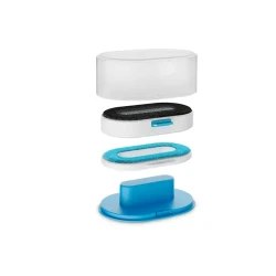 Aparat de calcat vertical cu aburi Tefal DT9530E1, Alb Albastru flexmag.md