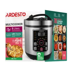 Aparat de gatit multifunctional Ardesto MC-P21 Argintiu flexmag.md