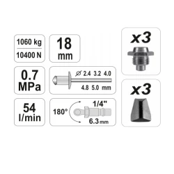 Aparat de nituit pneumatic Yato YT36171 flexmag.md