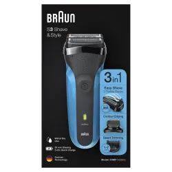 Электробритва Braun 310BT Черно-синяя flexmag.md