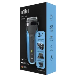 Электробритва Braun 310BT Черно-синяя flexmag.md