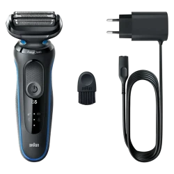 Электробритва Braun 51-B1000s, черно-синяя flexmag.md