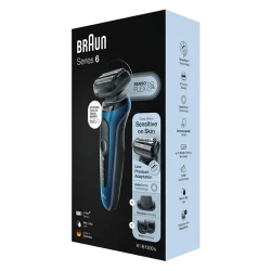 Aparat de ras electric Braun 61-B1500s, Albastru flexmag.md