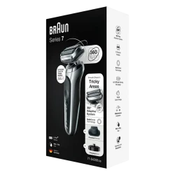 Aparat de ras electric Braun 71-S4200cs, Argintiu - Negru flexmag.md
