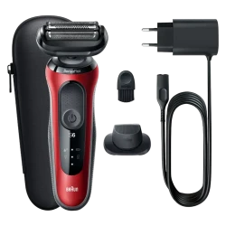 Aparat de ras electric Braun Series 61-R1200s, Rosu flexmag.md