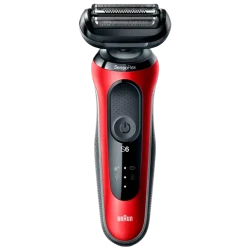 Электрический бритвенный аппарат Braun Series 61-R1200s, красный flexmag.md