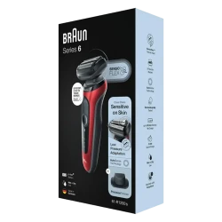 Aparat de ras electric Braun Series 61-R1200s, Rosu flexmag.md