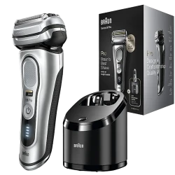 Aparat de ras electric Braun Series 9 Pro 9467cc, Argintiu - Negru flexmag.md