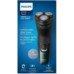 Электрический бритвенный аппарат Philips X3002-00, черно-зеленый flexmag.md