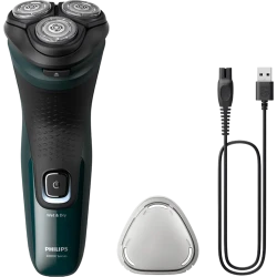 Электрический бритвенный аппарат Philips X3002-00, черно-зеленый flexmag.md