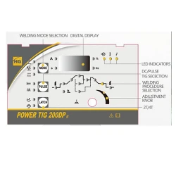 Аппарат сварочный инверторный Hugong PowerTig 200DPIII (750010300) flexmag.md