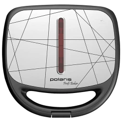 Aparat pentru sandwich multifunctional Polaris PST 0805, Alb Negru flexmag.md
