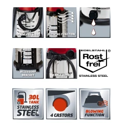 Пылесос промышленный Einhell TH-VC 1930 S flexmag.md