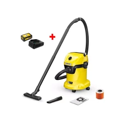 Пылесос промышленный с аккумулятором Karcher WD3-18 V-17-20+ комплект (1.628-550.01) flexmag.md