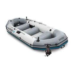 Лодка надувная Mariner 4 с веслами и насосом Intex 68376 flexmag.md