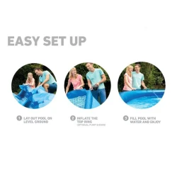 Bazin Intex gonflabil Easy Set cu filtru  flexmag.md