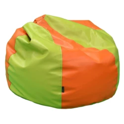Bean-Bag Экокожа Green-Orange Mini flexmag.md