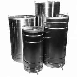 Butoi din inox alimentar cu capac 180L flexmag.md