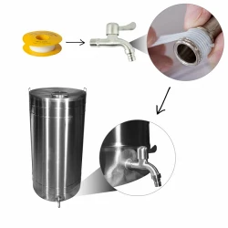 Butoi din inox alimentar cu capac 300L flexmag.md