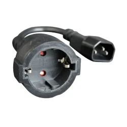 Cablu adaptor de alimentare Cablexpert PC-SFC14M-01, 0,2m, Negru flexmag.md