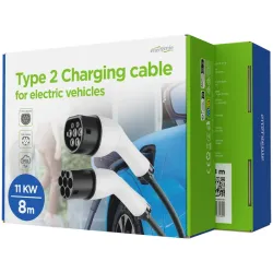Cablu de incarcare Energenie EV-T2MF-11KW-8M Negru flexmag.md