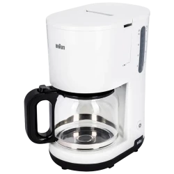 Кофеварка Braun KF1100, 1000 Вт, белая flexmag.md