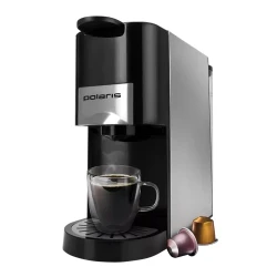 Cafetiera cu capsule Polaris PCM2020, 1450W, Negru flexmag.md