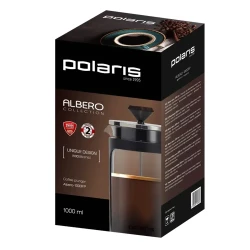 Cafetiera French Press Polaris Albero-1000FP, 1L, Negru flexmag.md