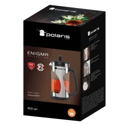 Cafetiera French Press Polaris Enigma-600FP, 0,6L, Negru - Inox flexmag.md