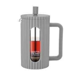 Cafetiera French Press RESTO 90532, 0,6L, Gri deschis flexmag.md