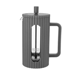 Cafetiera French Press RESTO 90535, 1L, Gri inchis flexmag.md
