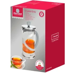Cafetiera French Press Rondell RDS-839, 0,8L, Gri flexmag.md