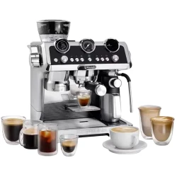 Cafetiera manuala DeLonghi EC 9865.M, 1450W, Otel inoxidabil flexmag.md