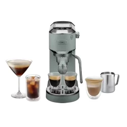 Cafetiera manuala DeLonghi EC890GR, 1450W, Verde flexmag.md