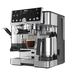 Cafetiera manuala Ninja ES701EU, 1650W, Otel inoxidabil flexmag.md