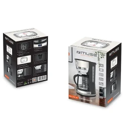 Cafetiera MUSE MS-220 SC, 1000W, Bej flexmag.md