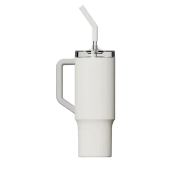 Кружка-термос Xiaomi Straw Mug, 1 л, белая flexmag.md