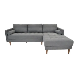 Canapea Deco City Dark Grey (dreapta) flexmag.md