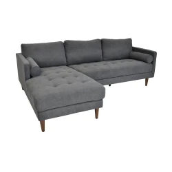 Диван Deco City Dark Grey (слева) flexmag.md