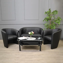 Canapea Deco CLUB DUO Eco 30, Black flexmag.md