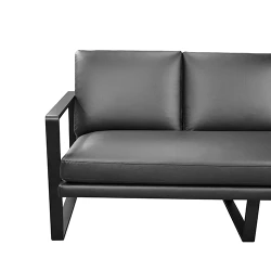 Canapea Deco York 3 Pu Black flexmag.md