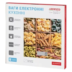 Электронные кухонные весы Ardesto SCK-893, Pasta flexmag.md
