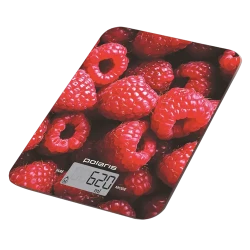 Cantar electronic de bucatarie Polaris PKS 1068DG, Raspberry flexmag.md