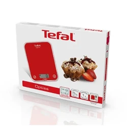 Электронные кухонные весы Tefal BC5003V2, красные flexmag.md